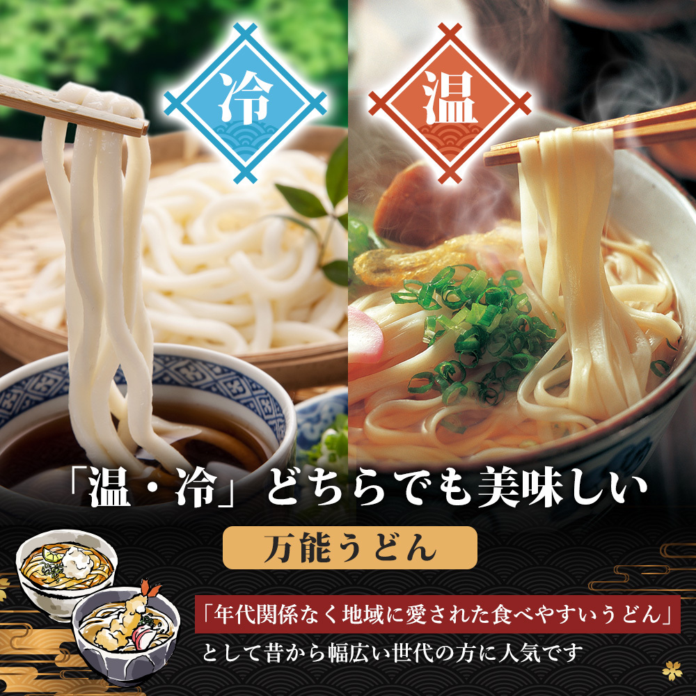 のど越しの良い象潟うどん定期便（5束×6ヵ月）