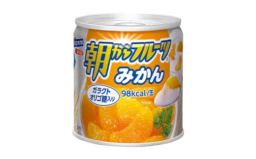 FYN9-987 【はごろもフーズ】 朝からフルーツみかん 24缶 はごろも Hagoromo 缶詰 缶 果物 フルーツ デザート おやつ 保存食 備蓄 防災 非常食 そのまま 食べられる 自宅用 家庭用 箱 山形県 西川町 月山