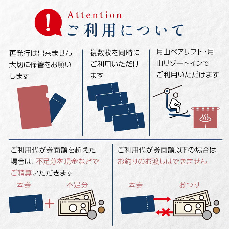 FYN9-394 山形県西川町 月山リゾート・スキー場で使える 月山観光開発利用券 12000円分