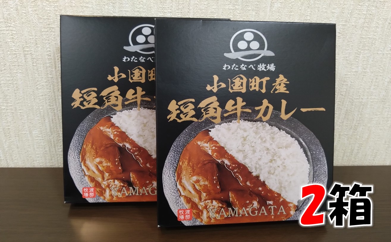 小国短角牛カレー（1人前×2箱）