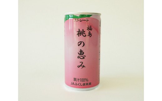 No.148 「福島桃の恵み」20本　果汁100％ジュース ／ モモジュース ストレート もも 福島県 特産品