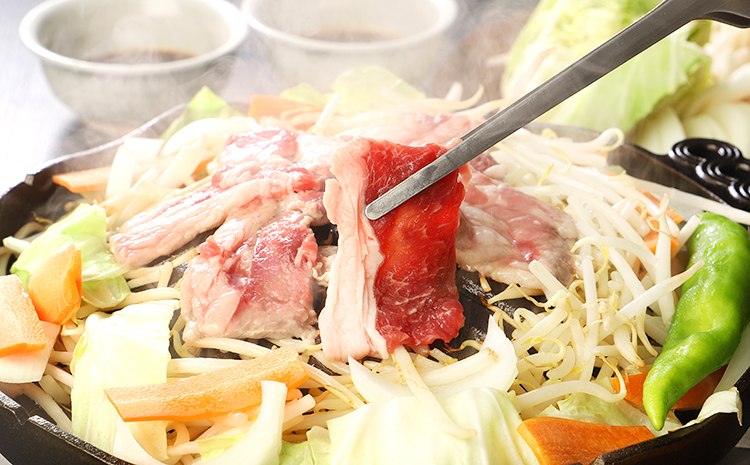 幻の国産サフォーク種 ジンギスカン肉 500g　羊肉　フォゲット（ホゲット）肉　　急速冷凍