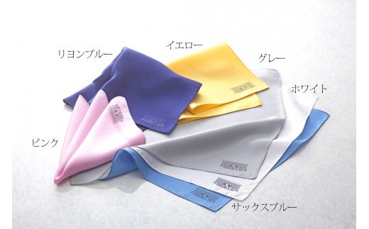 【高級国産シルク100%】　ポケットチーフ プレーン：ピンク