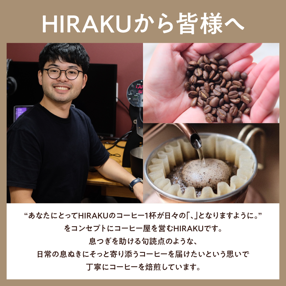 【3ヵ月定期便】自家焙煎コーヒー豆 100g×3ヵ月 種類おまかせ