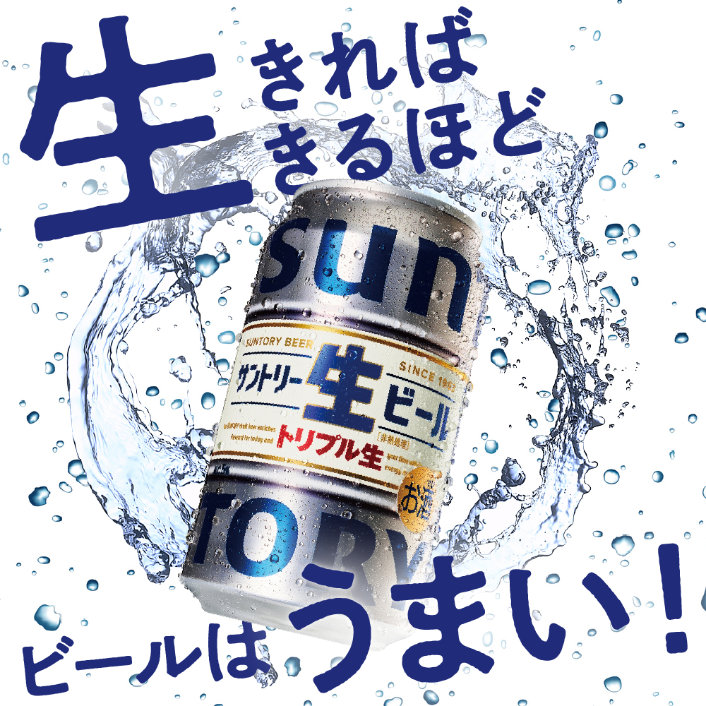 【3ヵ月定期便】2箱セット サントリー トリプル生 350ml×24本 3ヶ月コース(計6箱) 