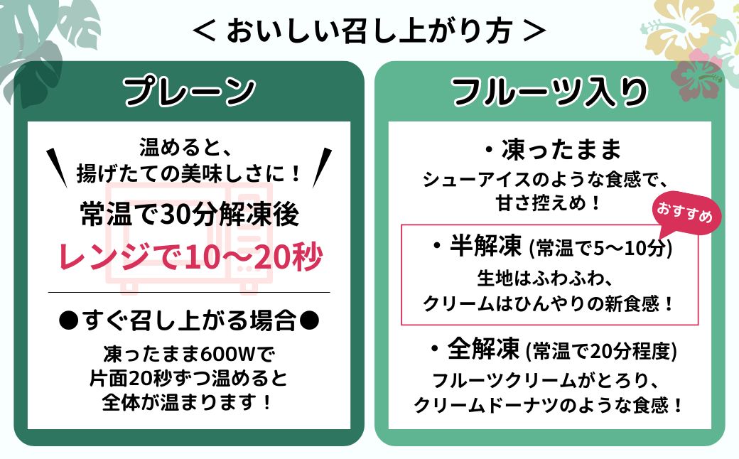 新食感スイーツ！ マラサダ 南国の味わい 4個セット | 埼玉県 北本市 マラサダ ハワイアン スイーツ 冷たい フルーツ ソース 新食感 デザート 冷凍 プレーン リリコイ マンゴー 揚げ ドーナツ ひんやり 新感覚 菓子 パッションフルーツ 半解凍 ストック 小腹 間食 ギフト おもたせ みやげ 手土産 贈答 ご褒美 ごほうび 個包装 ドーナッツ ふんわり ハワイスイーツ おやつ 朝食 自分時間