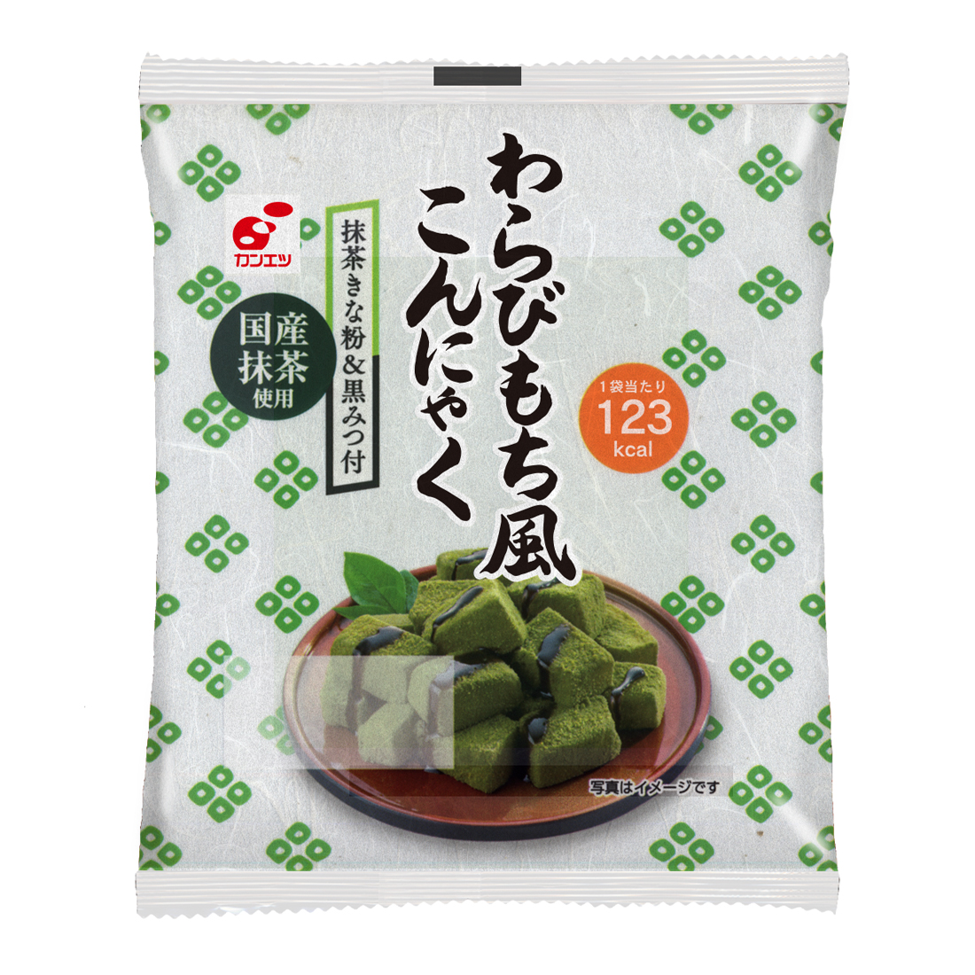 わらびもち風こんにゃく　抹茶　20食入