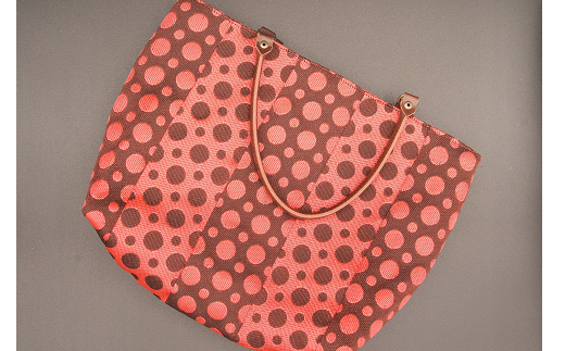 畳へりバッグインバッグ 赤 / 伝統 織物 ミニバッグ カバン