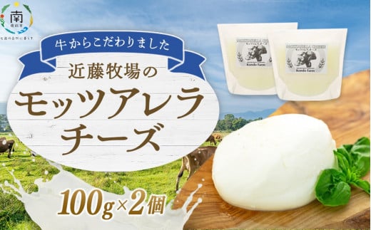 近藤牧場のモッツアレラチーズ（100g×2個） 