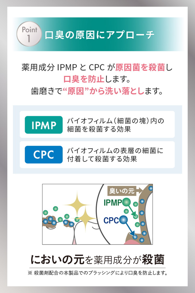 【3本セット】口臭ケア 歯磨き粉 ブレステック ハーブミント味 ホワイトエッセンス [医薬部外品] | 研磨剤なし フッ素 IPMP CPC 黄ばみ ヤニ取り 茶渋 自宅 簡単 歯 歯科 歯みがき粉 歯磨き 歯医者 歯周病 ブレスケア オーラルケア