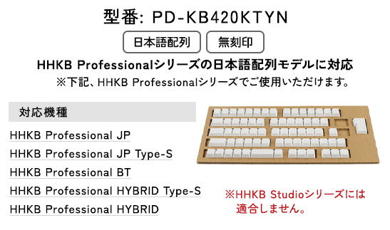 HHKB キートップセット（雪）日本語配列／無刻印 ※着日指定不可