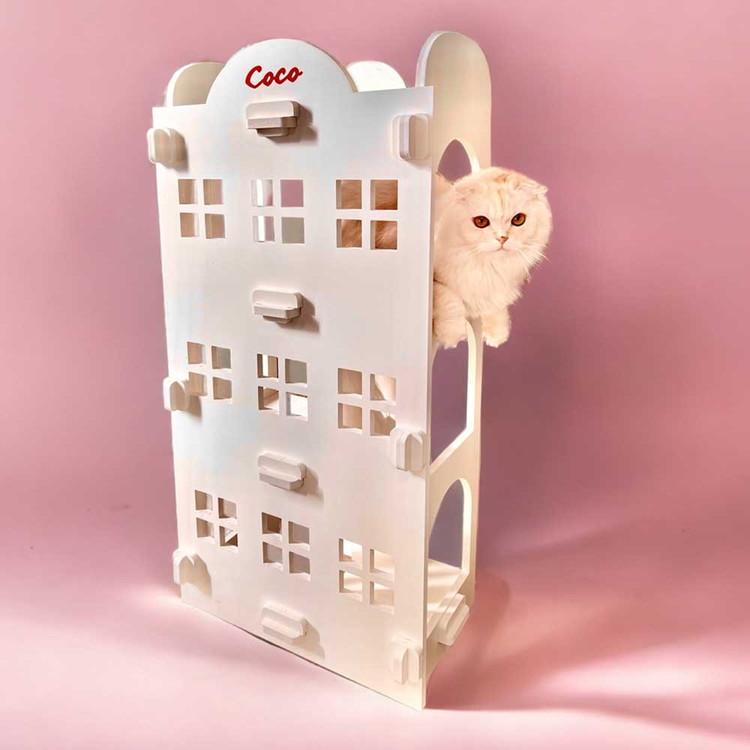 猫家具 キャットファニチャーシリーズ 猫のアスレチック『キャットアパートメント』　※沖縄・離島への配送不可