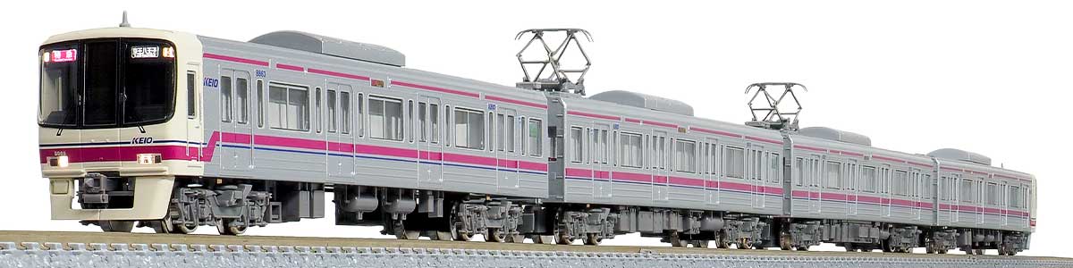 京王8000系（車番選択式・ロングスカート・分割編成）基本4両編成セット（動力付き）