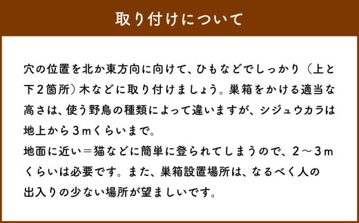 【野鳥用巣箱】職人手作り 焼き杉 バードハウス A（前扉タイプ）巣箱 (完成品) 1084001