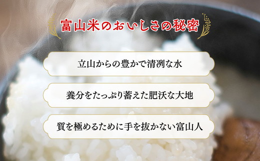 【6ヶ月定期便】富山米「富富富」15kg（白米5kg×3袋） ※2024年10月中旬頃より順次発送予定 ※北海道・沖縄・離島への配送不可