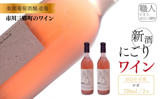 2024年収穫　新酒ワイン　ロゼワイン　720ml×2本セット[5839-1461]