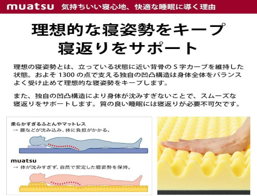 【昭和西川】ムアツふとん　スリープスパ　BAＳIＣ　シングルサイズ [5839-1153]