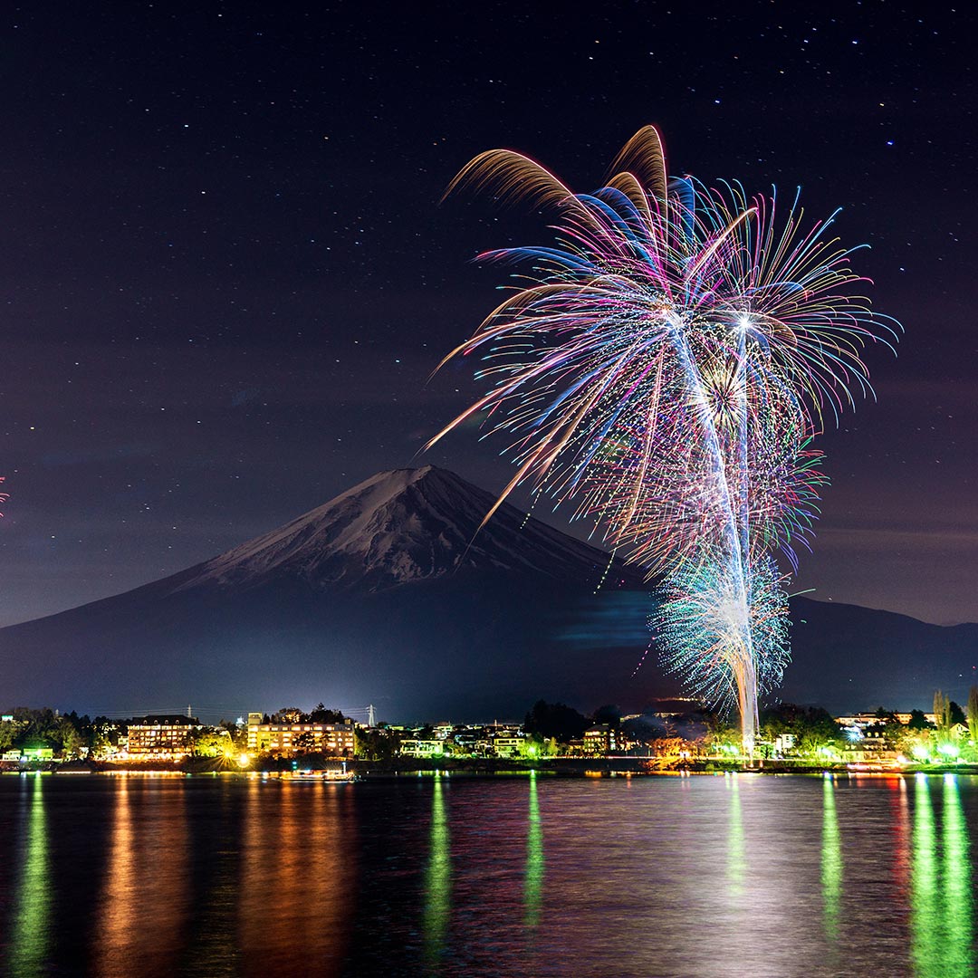 富士河口湖町の風景画像