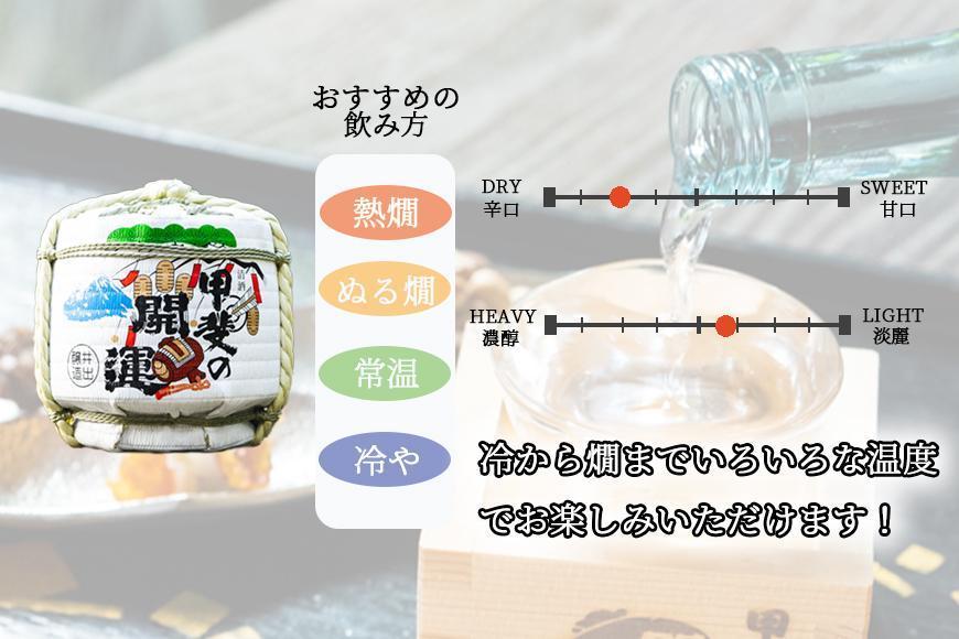 富士山の日本酒　甲斐の開運　金印一升樽