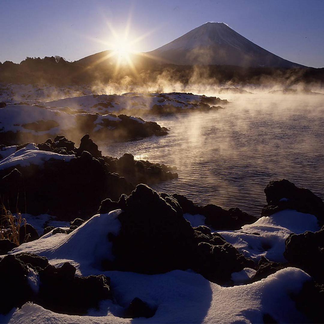 富士河口湖町の風景画像