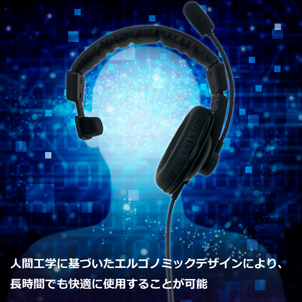 密閉型片耳ヘッドセット SOUND WARRIOR SW-TR1 イヤホン マイク ヘッドホン 周辺機器 オーディオ周辺機器 PC テレワーク 在宅ワーク リモート 城下工業 信州 長野　【 上田市 】