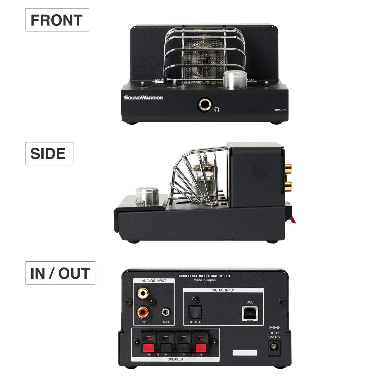 城下工業 Sound Warrior SW-C15 CDプレーヤー内蔵真空管アンプ (6BQ5三