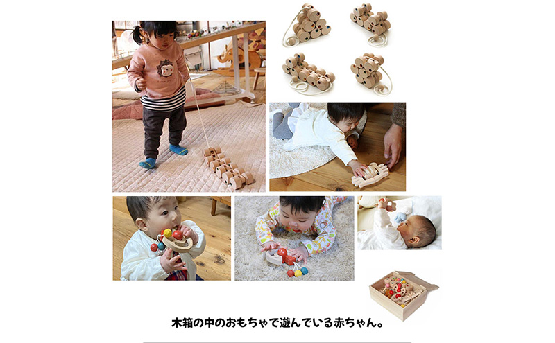 【ふるさと納税】木のおもちゃ/赤ちゃんのおもちゃ箱セット(Eタイプ)  はがため 歯がため 出産祝い 車 押し車 日本製 おしゃぶり 赤ちゃん プルトイ 引き車 男の子 女の子 3ヶ月 4ヶ月 5ヶ月 6ヶ月 7ヶ月 8ヶ月 9ヶ月 10ヶ月