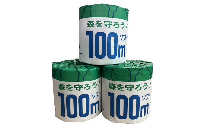 トイレットペーパー100ｍ森を守ろう　60ロール入