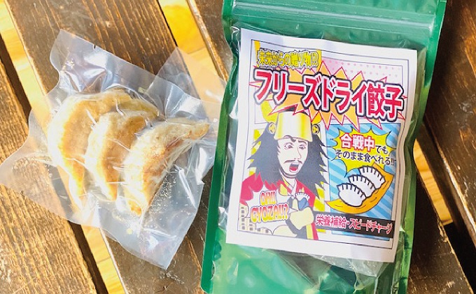 【未来からの贈り物!?】合戦中でもそのまま食べれるフリーズドライ餃子