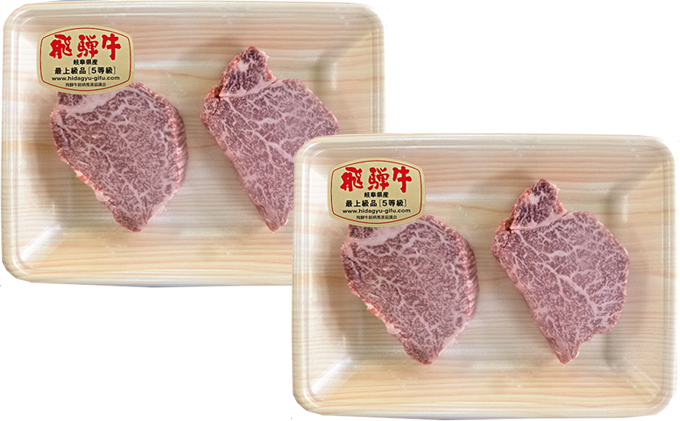 【6月下旬発送】飛騨牛ヒレステーキ用600g（5等級・冷凍）