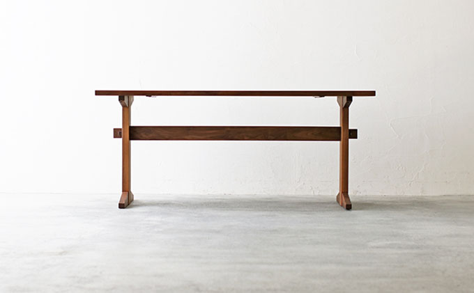 【秋山木工】ダイニングテーブル　ウォールナット材　W150xD80xH70cm