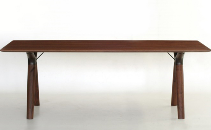 起立木工 RADIUSダイニングテーブル ブラックウォールナット 幅180cm