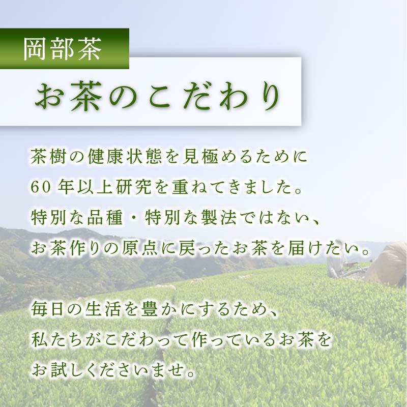 静岡県産　深蒸し茶たっぷり1.2kg (400g3袋)　岡部茶