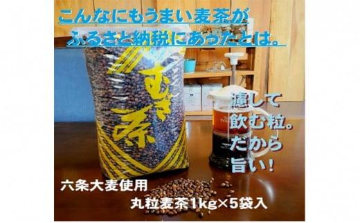 玉ちゃん丸粒麦茶1kg入れ5個