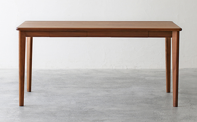 ★【秋山木工】引き出し付きダイニングテーブル ウォールナット材 W150×D80×H72cm