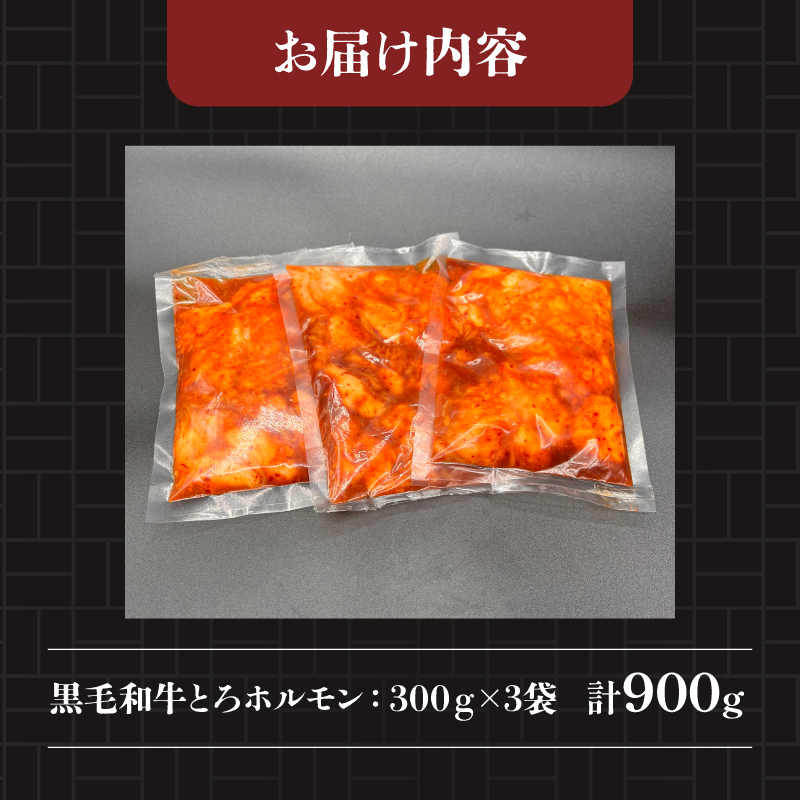 トロ ホルモン 900g 黒毛和牛 小腸 完全味付け タレ漬け 国産 とろホルモン 冷凍 バーベキュー ホルモン鍋 鉄板焼 BBQ 味付け肉 ビールのお供 網焼き 牛肉 肉 ハイボール 焼肉店 ホルモン焼き 炭火 焼き肉 慶州 静岡県 藤枝市