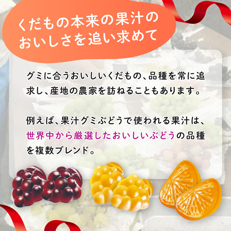 グミ 明治 果汁グミ ぶどう 10袋 セット 葡萄 ブドウ お菓子 菓子 おやつ フルーツ 果物 果汁 詰め合わせ 詰合せ まとめ買い ジューシー ソフトグミ 果実 Meiji