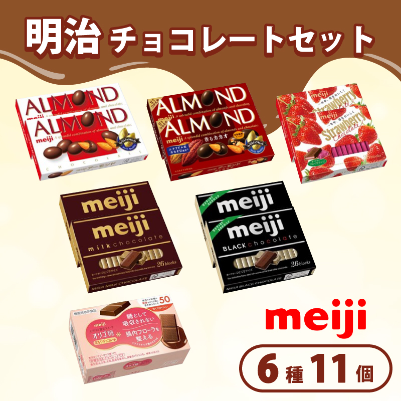 《 明治 なるほどファクトリー 東海 》 チョコレート セット Bセット 6種類 11個入  静岡県 藤枝市 人気お菓子 ふるさと納税お菓子 ふるさとお菓子 furusatoお菓子  静岡県 藤枝市 