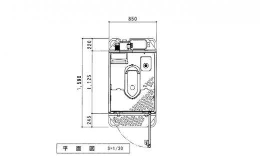 日野興業 仮設トイレ GX-AQP 簡易水洗式 陶器製 和式便器