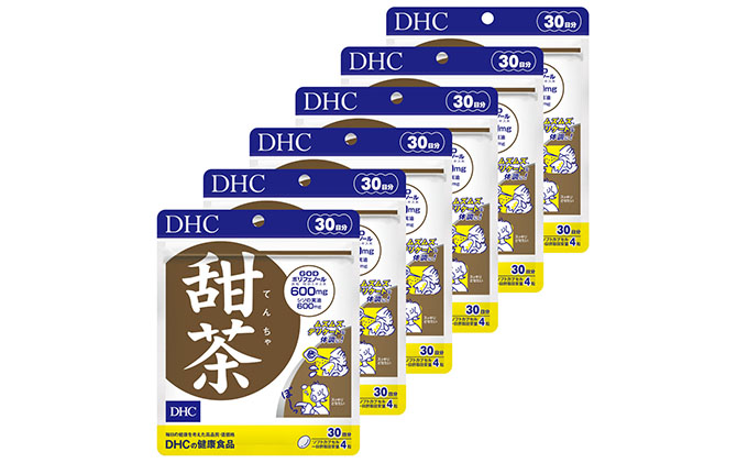 サプリ DHC 甜茶 30日分×6個 セット サプリメント イチョウ葉 イチョウ葉エキス シソの実 健康 美容 静岡