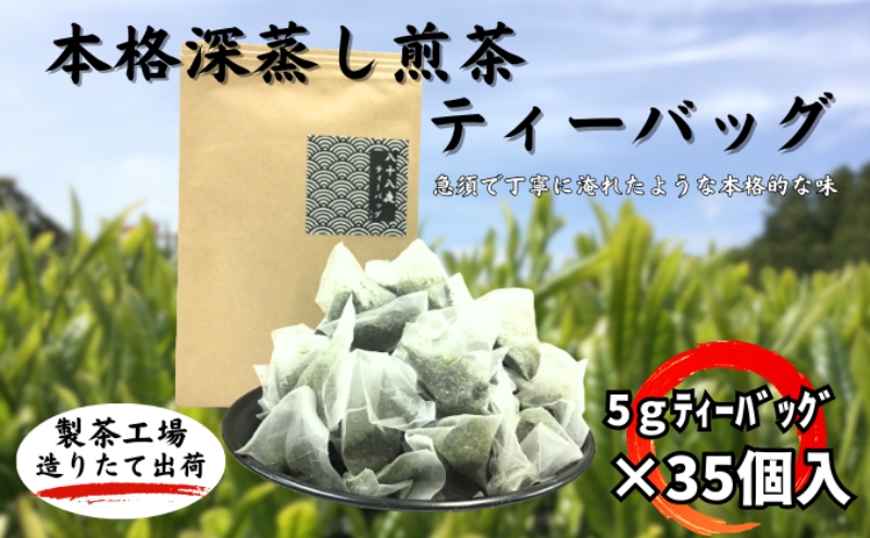 本格深蒸し煎茶ティーバッグ 大袋（5g×35個入）