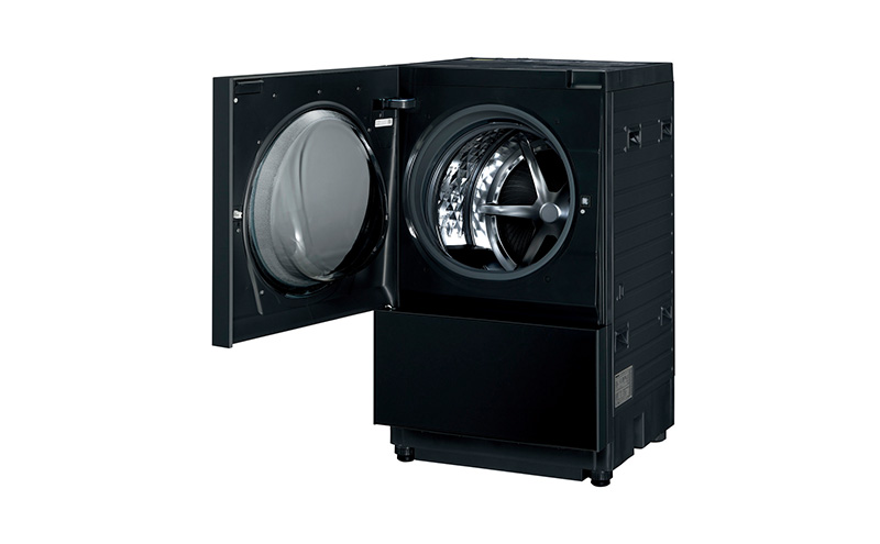 パナソニック 洗濯機 ななめドラム洗濯乾燥機 キューブル 洗濯/乾燥容量：10/5kg スモーキーブラック NA-VG2800L-K  ドア左開き 日本製