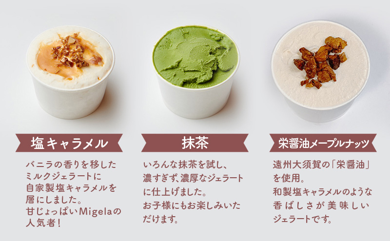 Migelaの人気ジェラート 14個 食べ比べ セット  定番6種＋季節のおまかせ8種  ジェラート アイス デザート Migela 静岡 袋井市