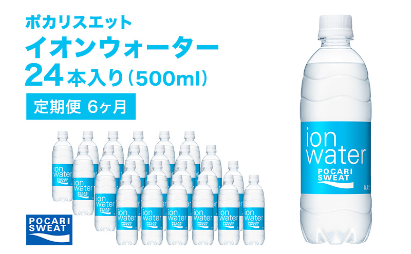 イオンウォーター 定期便 6ヶ月 500ml 24本 大塚製薬 ポカリスエット