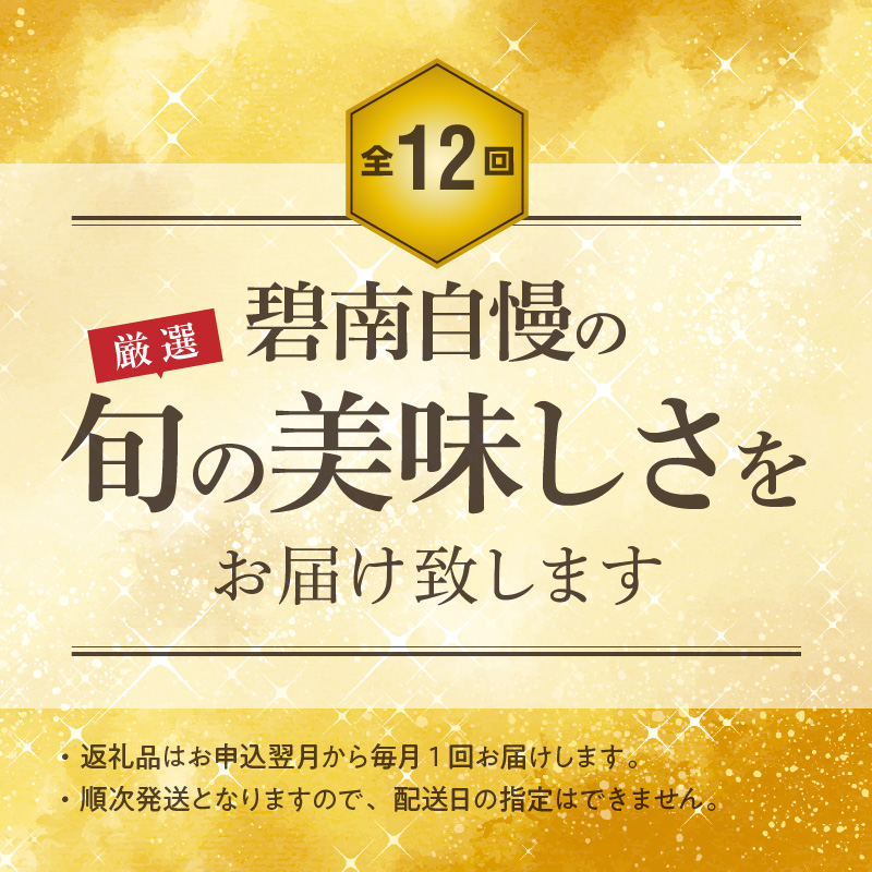 肉・魚・野菜・フルーツすべて詰まった旬の定期便(全12回お届け)　H028-065