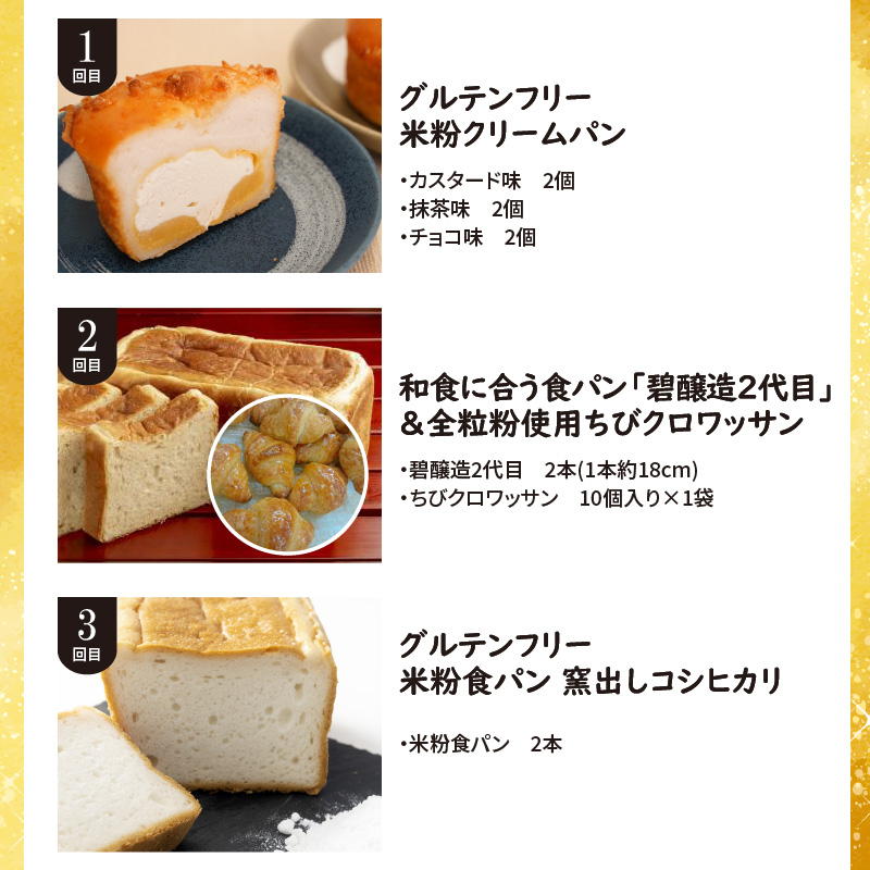 【全4回】人気のパン食べ比べ 定期便 H028-070
