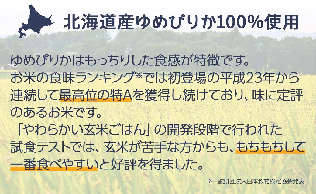 【12月19日受付分まで年内発送】【玄米パックご飯】北海道産ゆめぴりか使用 150g×24個入り やわらかい玄米ごはん レトルト 玄米 パックライス レンジ 保存食 非常食 防災 キャンプ ごはん 玄米 一人暮らし 備蓄 タイパ飯 安心安全なヤマトライス　H074-524