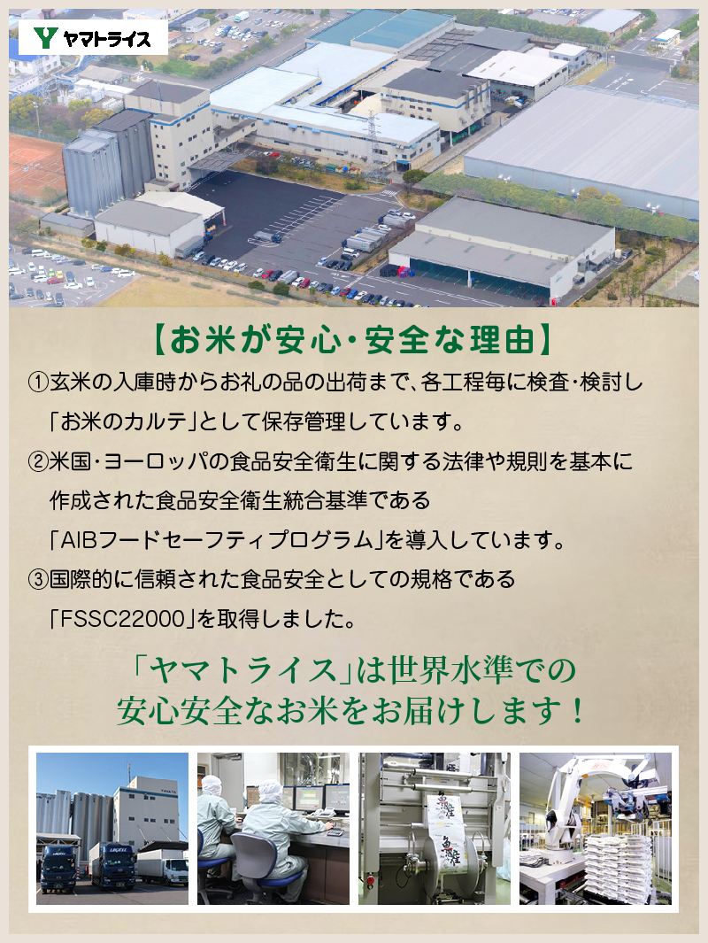 やわらかい玄米 1.8kg(900g×2袋) ※12回定期便　安心安全なヤマトライス　H074-601