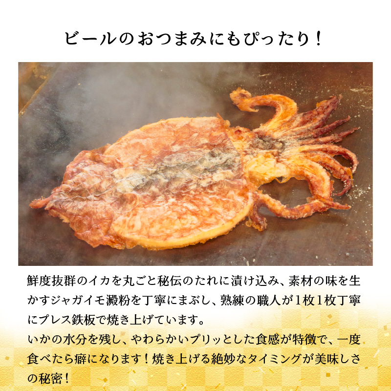 えびせん家族名物「冷凍 いかの姿焼き 5枚セット」 姿揚げ ビールのおつまみ 宅飲み応援おつまみ 海鮮 お菓子 おやつ えびせん家族 人気 高リピート H011-122