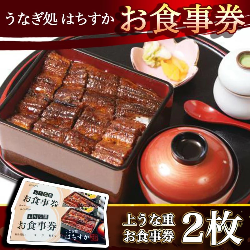 鰻料理専門店「うなぎ処はちすか」お食事券 2枚　H026-027